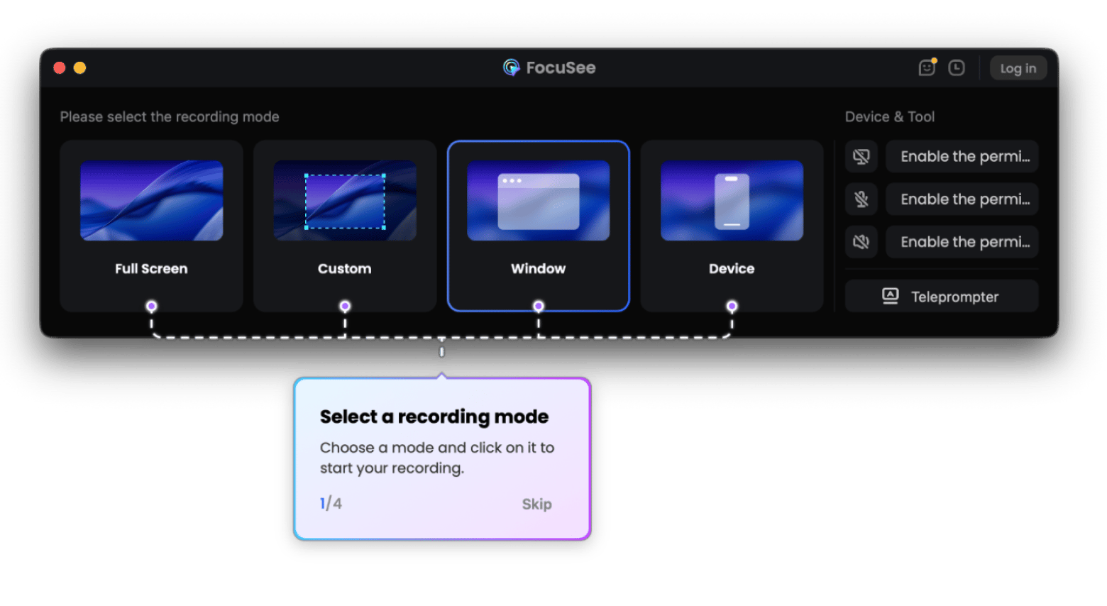 The auto-zoom recording feature in FocuSee, a screen recording app available on Setapp